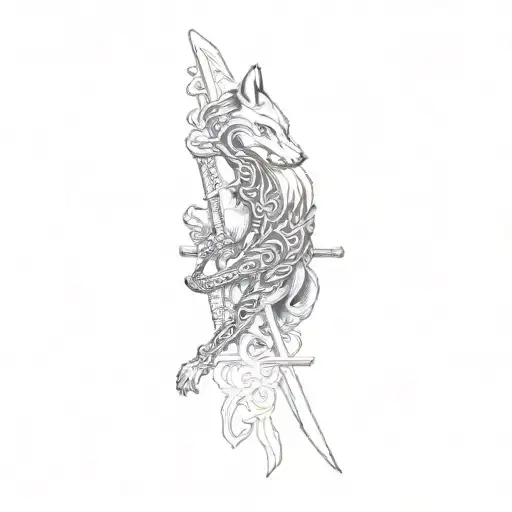 A Sword Intertwined Wolf