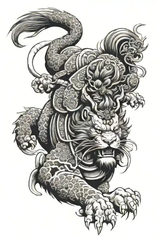 Samurai Lion Roman And