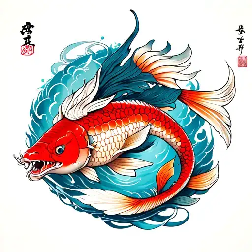Dragon Fish Koi Fish