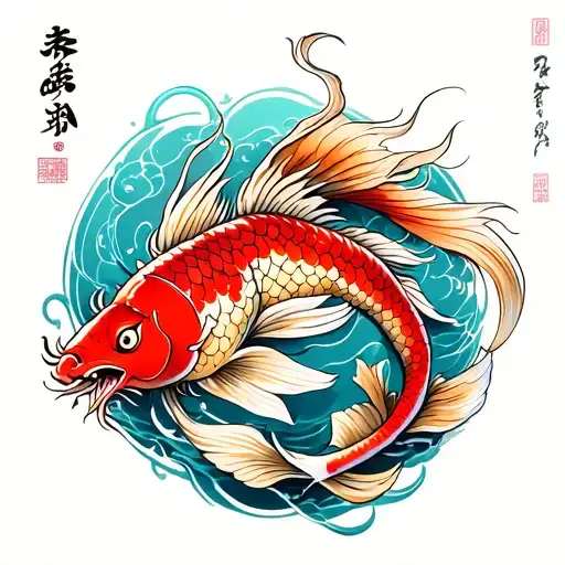 Dragon Fish Koi Fish