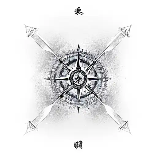 Katana Water With Compass