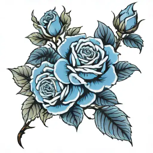Blue Roses Dark For Cover