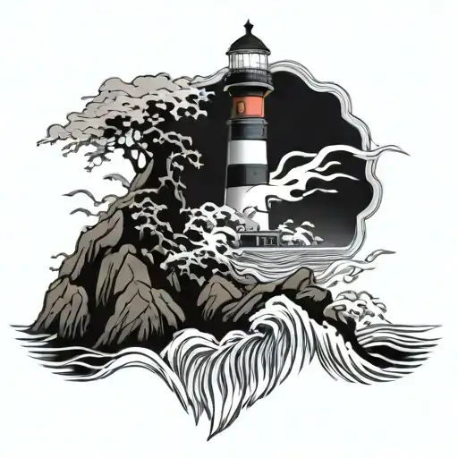 Lighthouse Lighting Annihiliation Sea