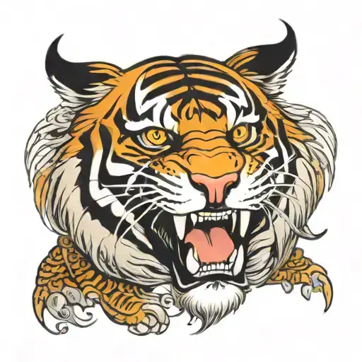 New School Tiger Head