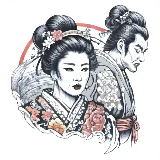 Samurai And Geisha