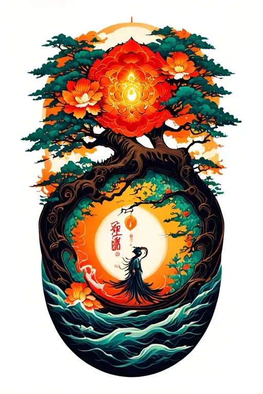 Four Elements Tree Of Life