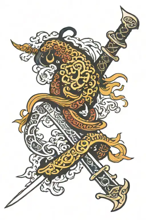 Hook Sword Intertwined