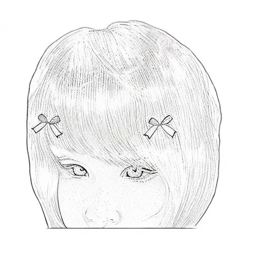 A Girl With Red Hair Watching In The Water