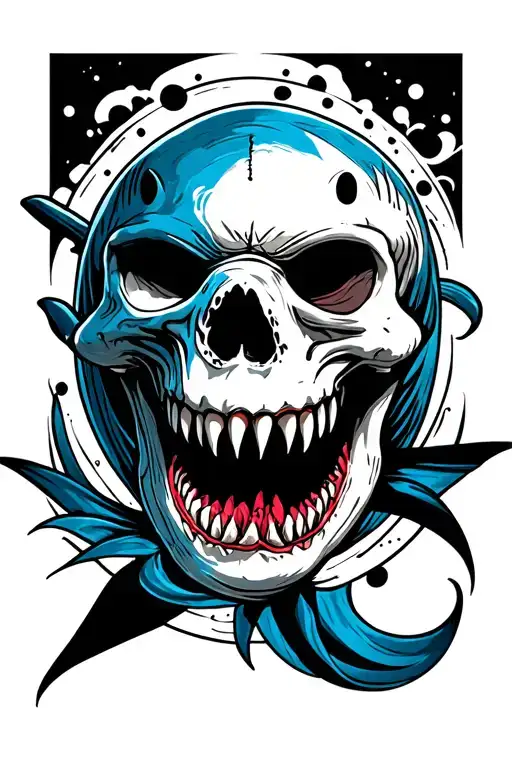 Shark And Skull
