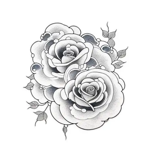 Clouds With Rose Sleeve