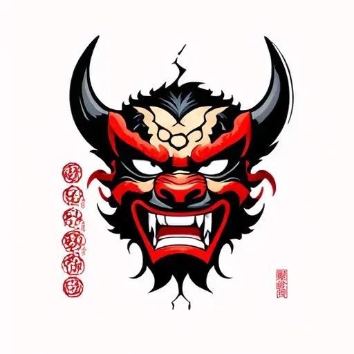 Broken Oni Mask Katana