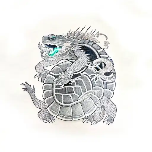 Tortoise With Dragon Head