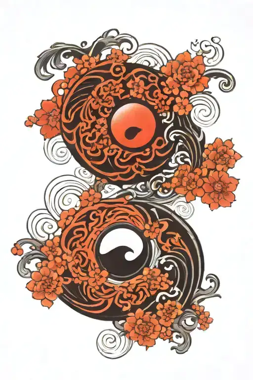 Ourboro Yin Yang Symbol