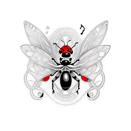 Music Record With Lady Bug