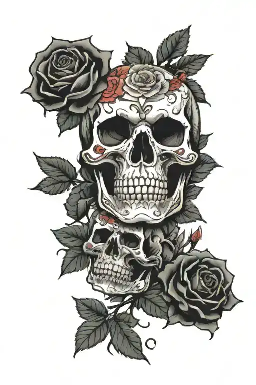 Skull And Roses