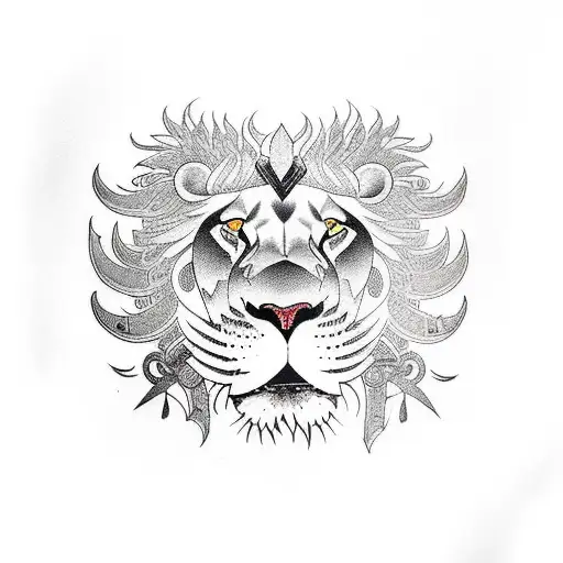 Lion On Downed Plane