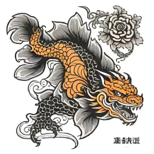 Orange And Black Slennesh Portrait