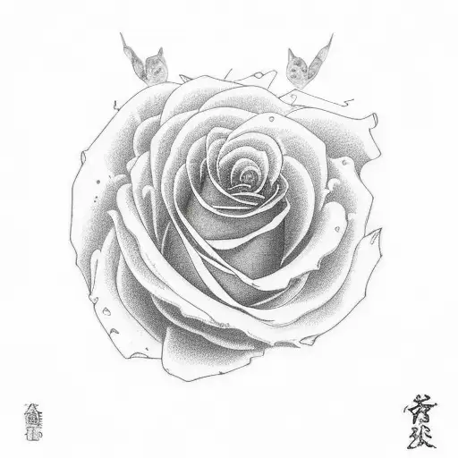 A Cat On A Rose As If This Were The Center Of The Rose That Bloomed