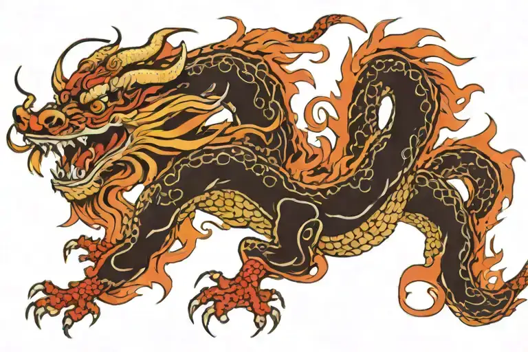 Chinese Dragon Flying