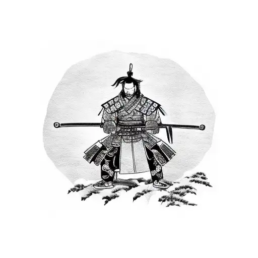 Samurai Warrior Lifting Weights