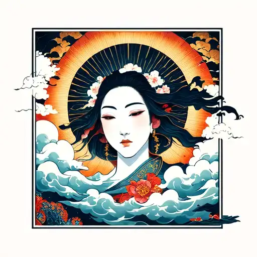 Sun Shining Trough Clouds