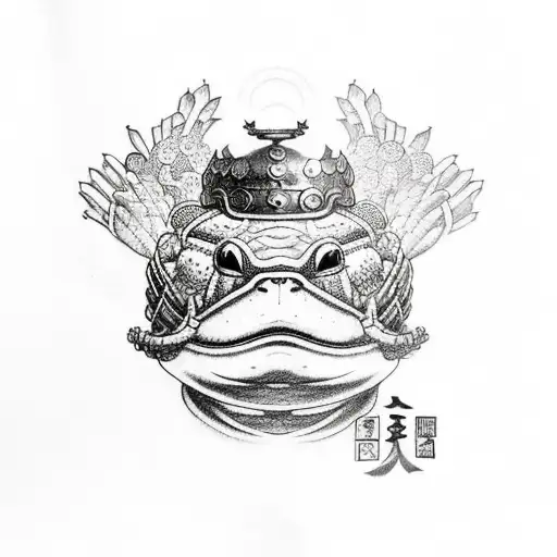 Toad With Ring And Norse Helmet