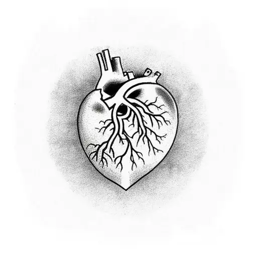 Tree Growing Out Of An Anatomical Heart