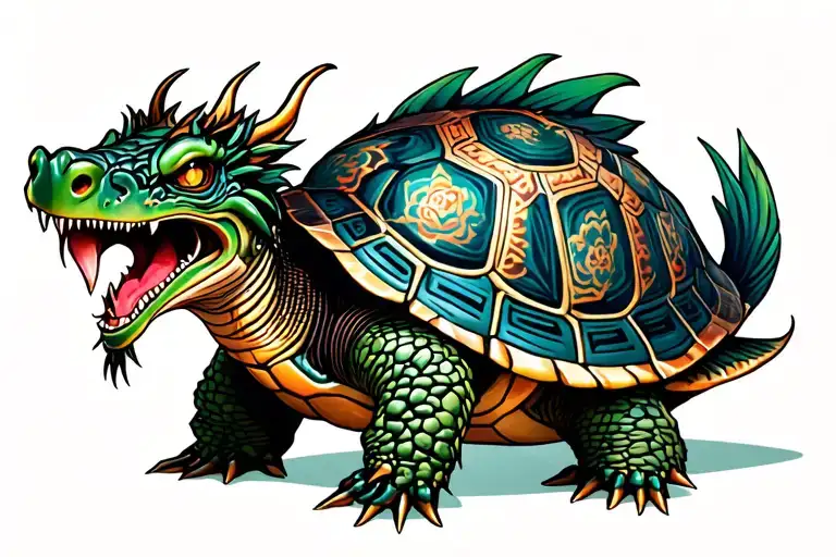 Drangon Turtle With Astez