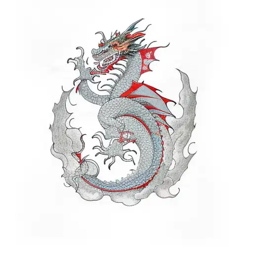Dragon With Aquarius