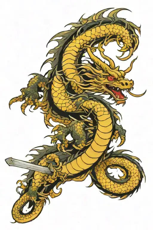 Dragon With A Sword