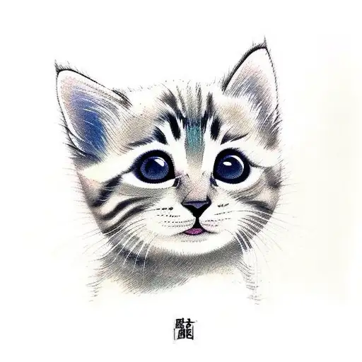 A Cute Kitten Plows The Expanses Of Space