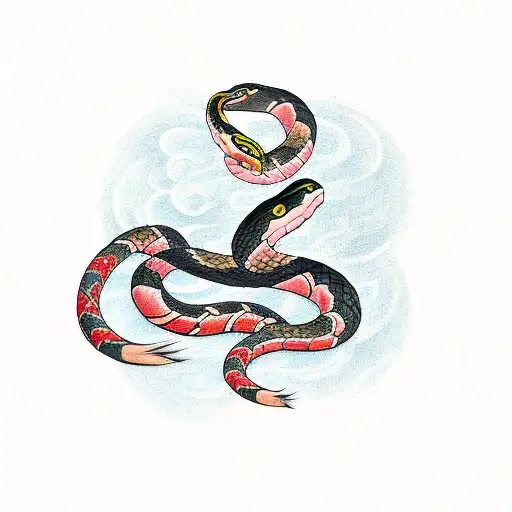 Snake With 3 Arrows In The Head