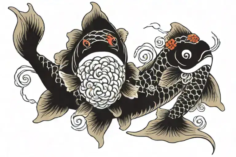 Koi Fish Couple Matching
