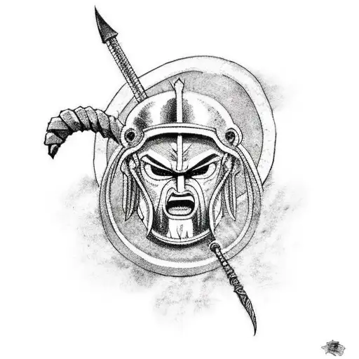 Spartan With Broken Sword