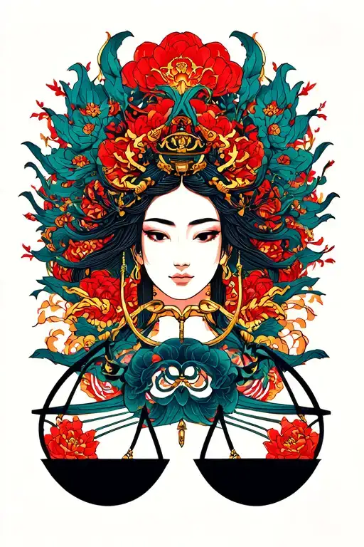 Libra Symbol Intertwined