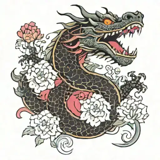 Dragon And Flower