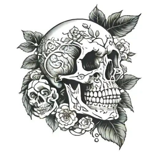 Skull Involved By Ficus Pumila