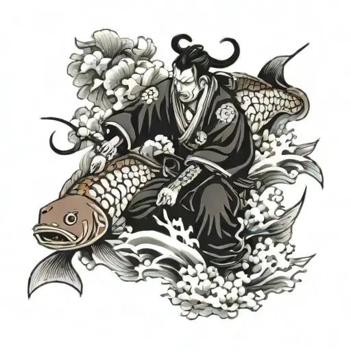 Samurai And Kio Fish