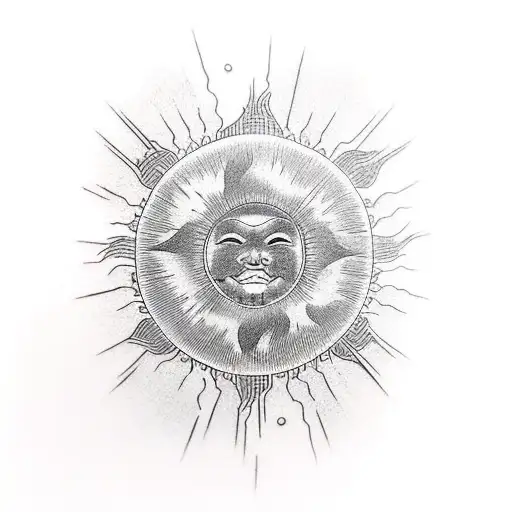 Sun Made Of A Fingerprint