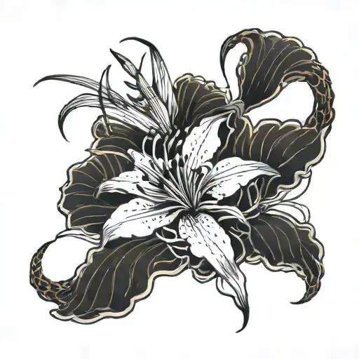 Scorpion And Spider Lily Flower