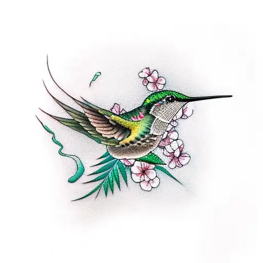 Hawaiian Baby Woodrose With Hummingbird