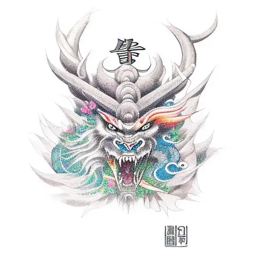 A Mythical Creature Made Up Of Different Animal Parts Engaged In A Car Race