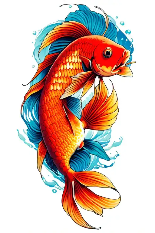 Beta Fishes Swimming