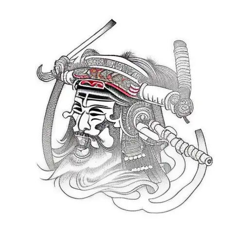 Samurai With Headphones