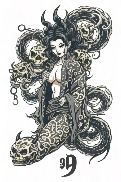 Nine Number With Demon Girl