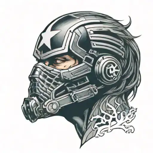 Marvel Winter Soldier In Half Face Mask