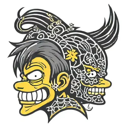 Emo Bart Simpson Face