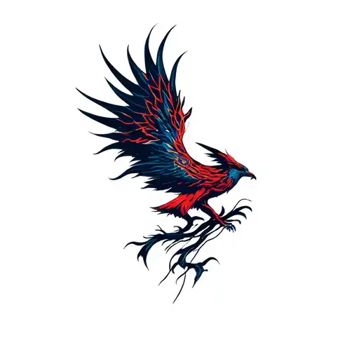 The Logo For The Cyberpunk Edgerunners With Wires And A Phoenix