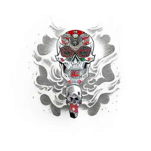 Skull Samurai Finger