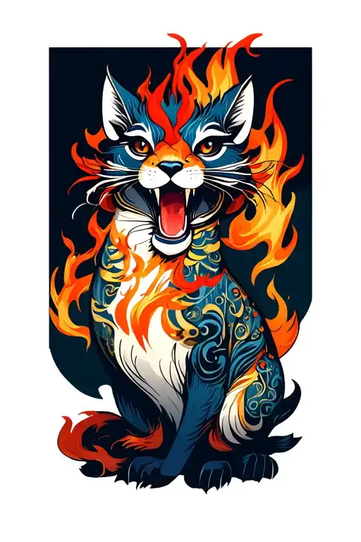 Fire And Animal